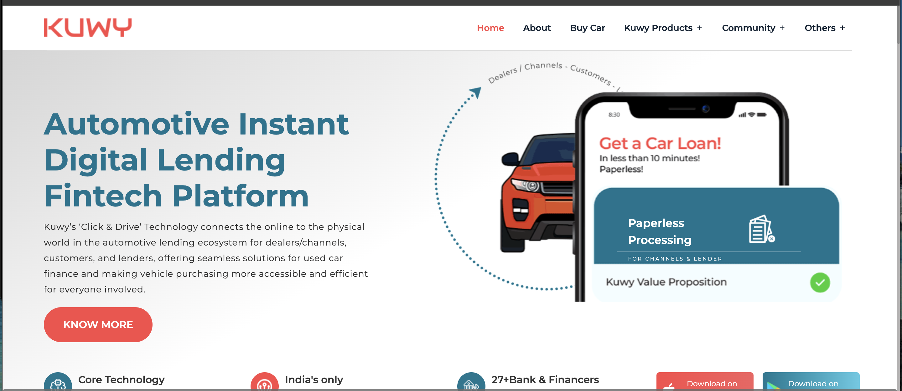 Kuwy Technology Service website